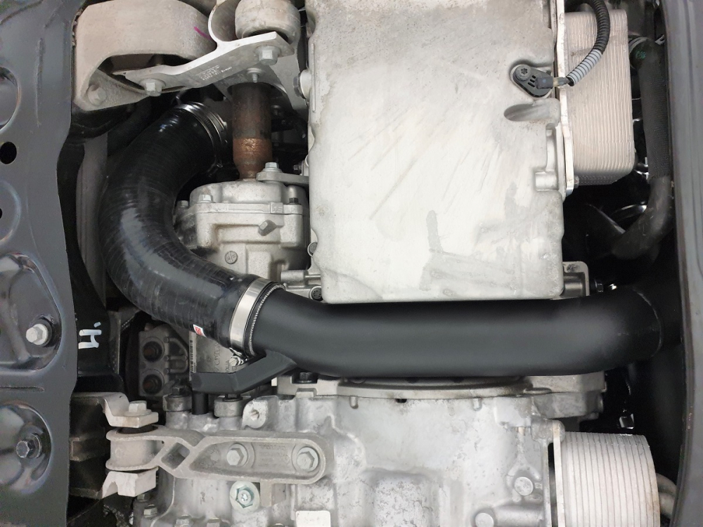 Volvo S60 V60 XC60 V90 S90 XC90 SPA Druckrohr, T8 Benzin, std LLK, Blauer Schlauch