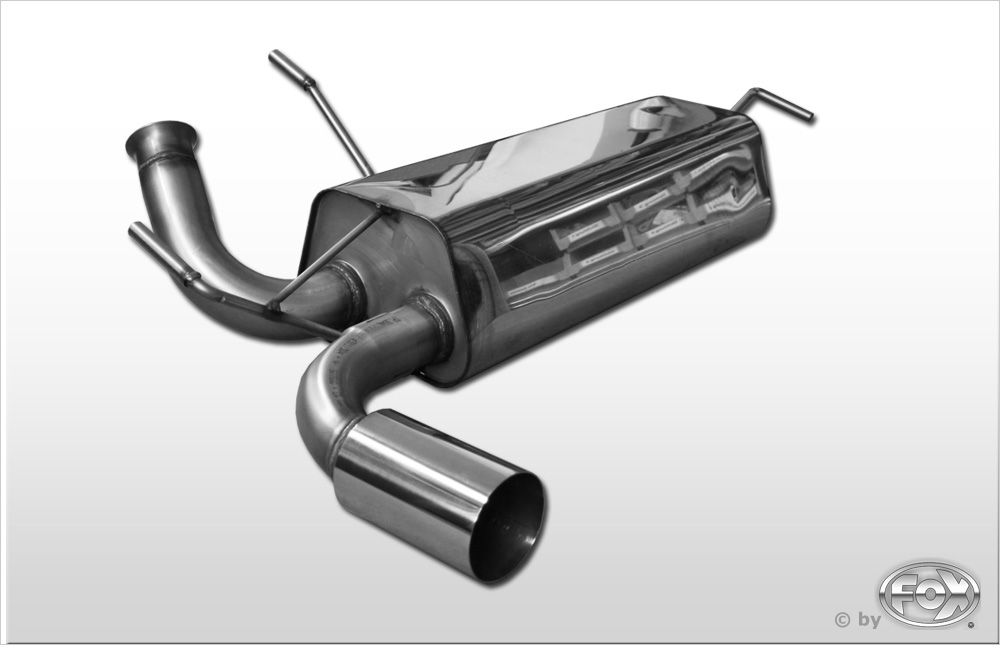 Peugeot 206 RC Endschalldämpfer quer - 1x90 Typ 10 Peugeot 206 RC Endschalldämpfer quer - 1x90 Typ 10