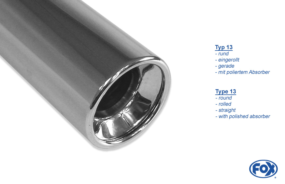 Toyota RAV 4 II - 5-Türer Endschalldämpfer Ausgang rechts/links - 1x90 Typ 13 rechts/links