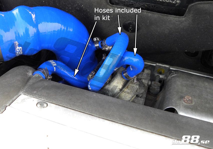 SAAB 9-3 2.0T 2003- Magnetventil & Kurbelgehäuseschläuche Blau