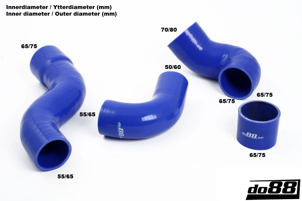 Volvo 700/900 Turbo (ohne Klimaanlage) Druckschläuchen Blau Volvo 700/900 Turbo (ohne Klimaanlage) Druckschläuchen Blau
