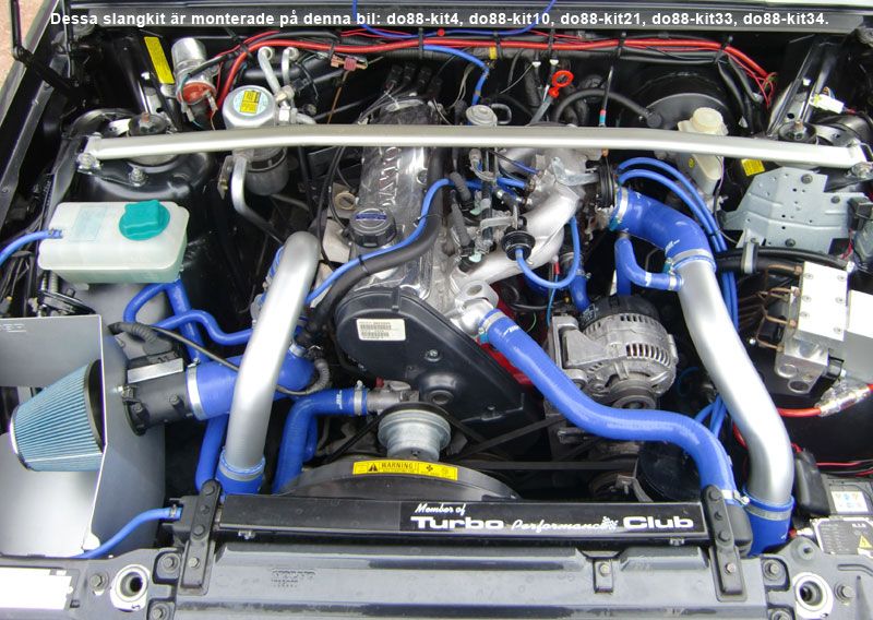 do88-kit10_2 Volvo 740/940 Turbo 92-98 Druckschläuchen Blau