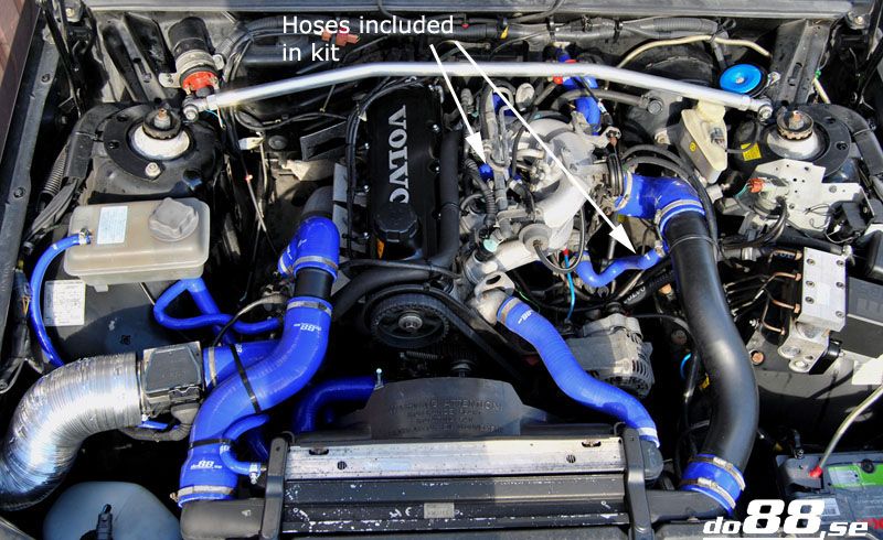 do88-kit35_3 Volvo 700/940 Turbo 90-98 Leerlaufreglerschlauch Blau