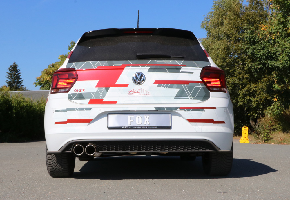 VW Polo AW1 GTI Endschalldämpfer - 2x90 Typ 16 VW Polo AW1 GTI Endschalldämpfer - 2x90 Typ 16