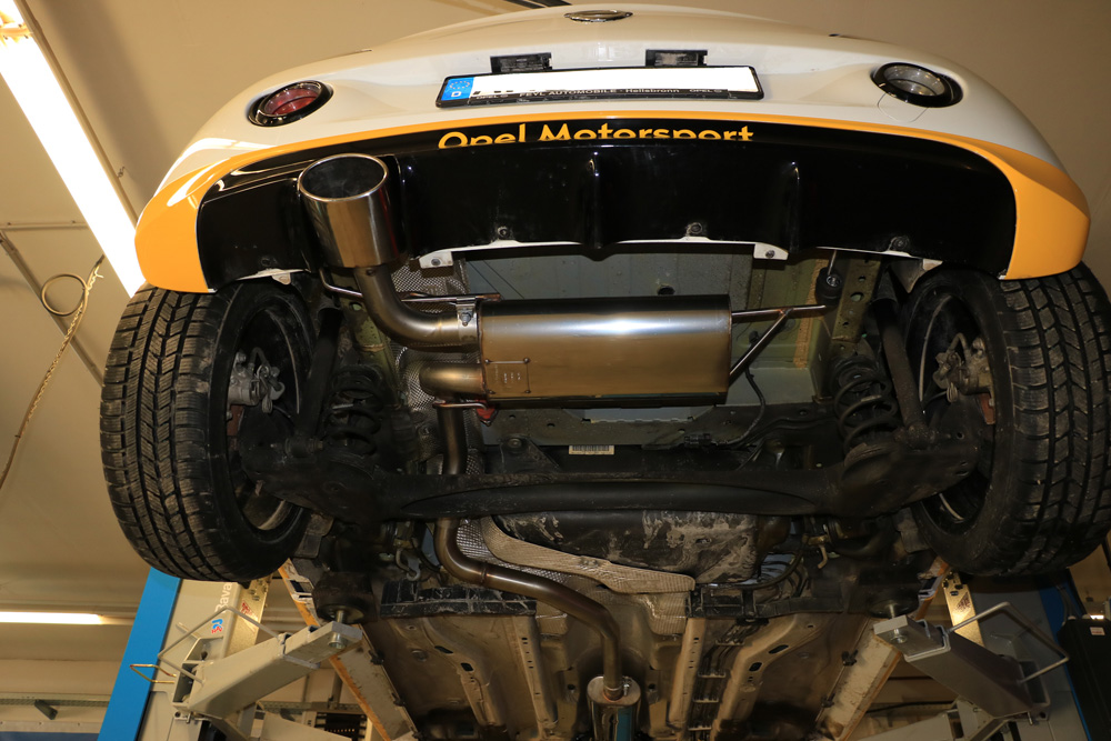 Opel Adam S Endschalldämpfer quer Ausgang links - 140x90 Typ 44 links