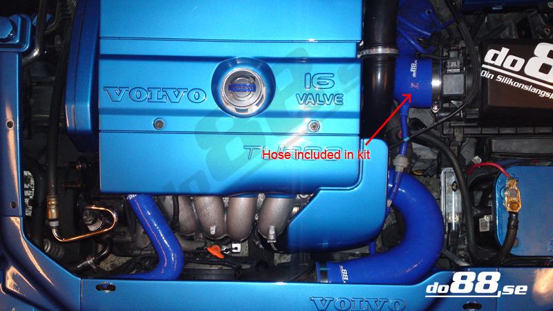 Volvo S40/V40 2.0T/T4 98-04 Einlassschlauch Blau