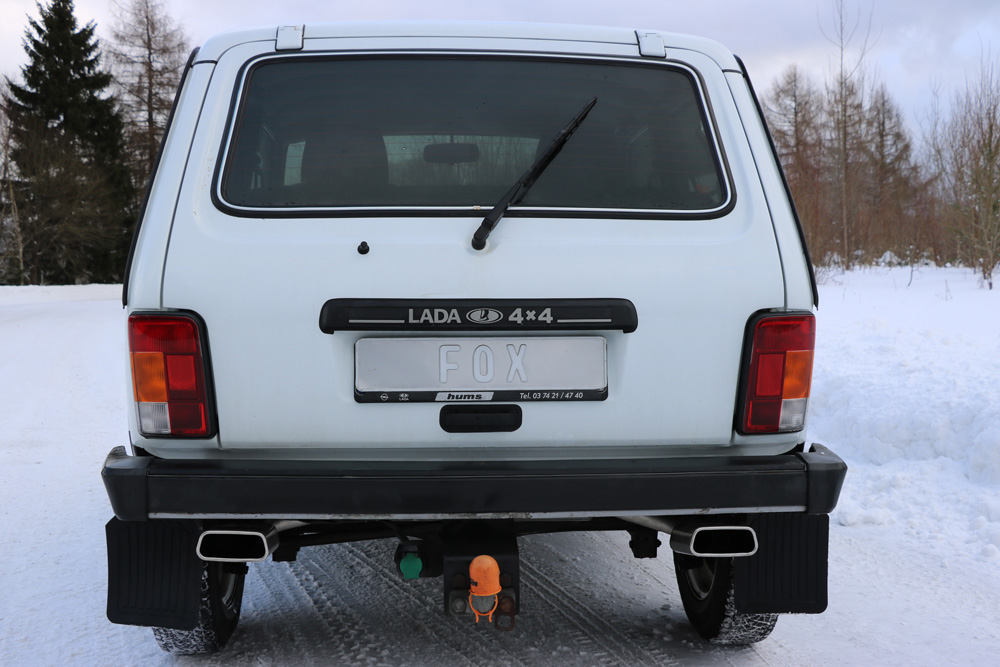 Lada Niva 4x4 Endschalldämpfer quer Ausgang rechts/links - 145x65 Typ 59 rechts/links