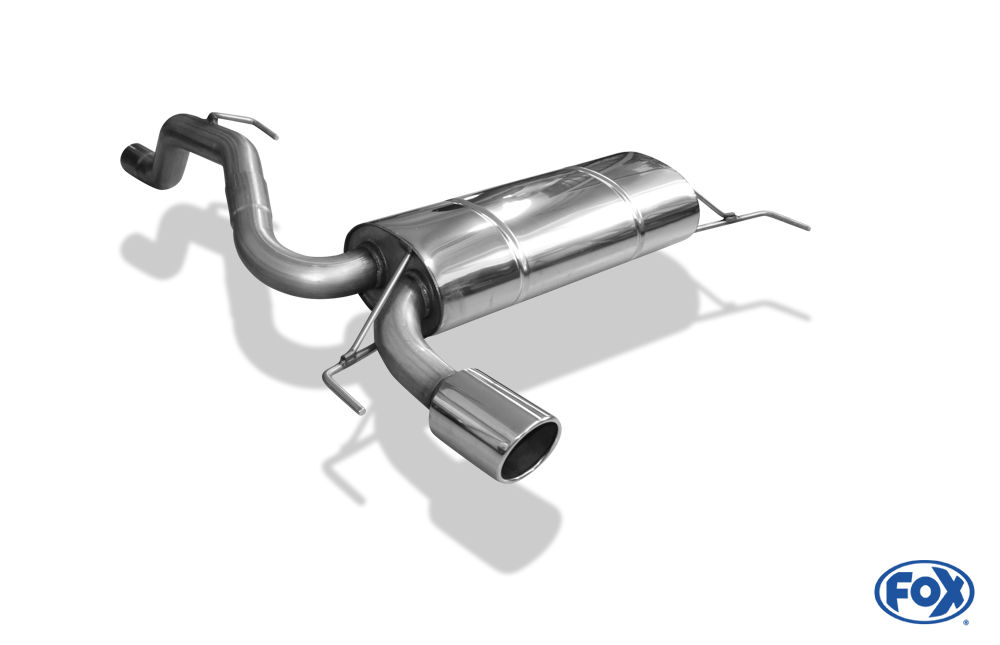 Opel Corsa D GSI Endschalldämpfer quer Ausgang einseitig - 1x100 Typ 16