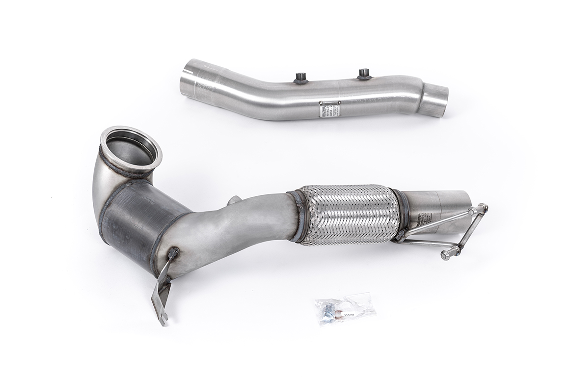 94mm / 3.7inch ID Turbo Outlet to 80mm / 3.15inch Downpipe with 200CPSI Race Cat- Fits with OE CatBack System Only für Volkswagen Golf