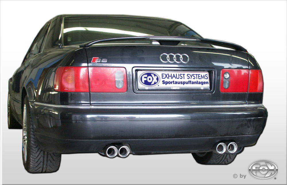 Audi A8/ S8 Typ D2 - ohne Anhängerkupplung Endschalldämpfer rechts/links - 2x76 Typ 17 rechts/links