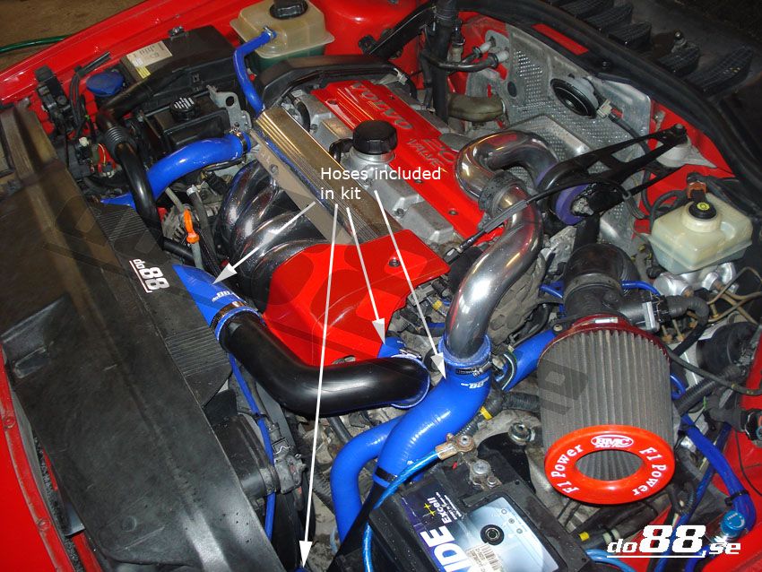 Volvo 850/S70/V70 Turbo 94-98 Druckschläuchen Blau