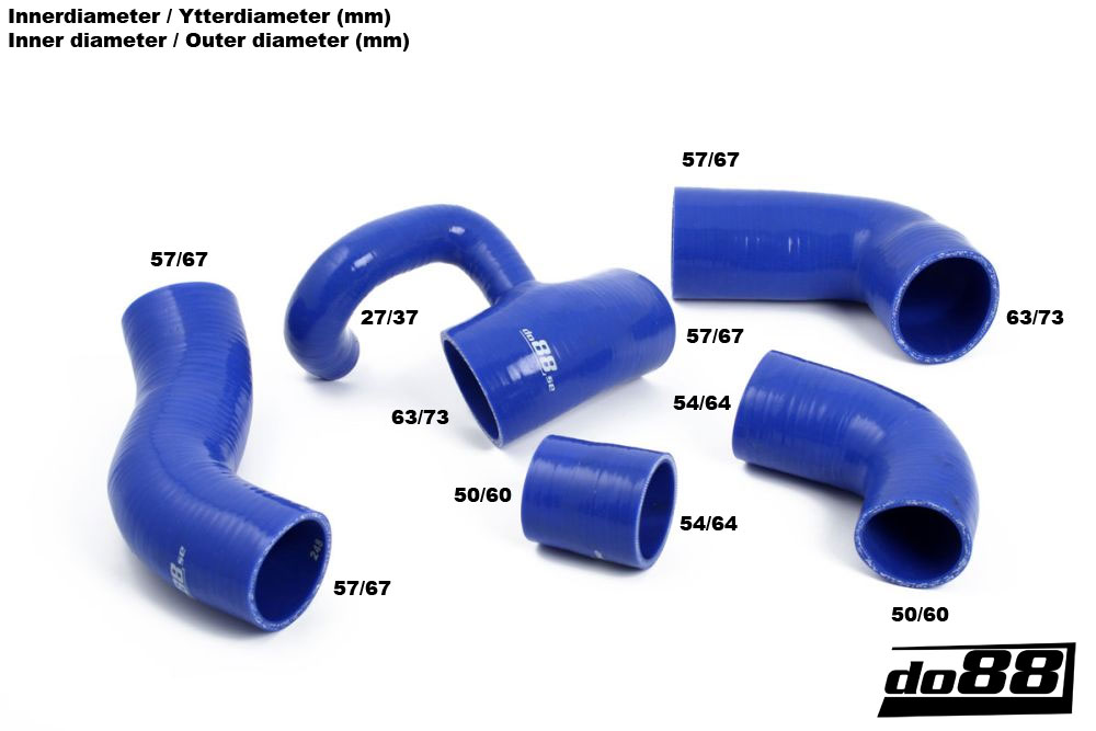 Volvo 850/S70/V70 Turbo 94-98 Druckschläuchen Blau