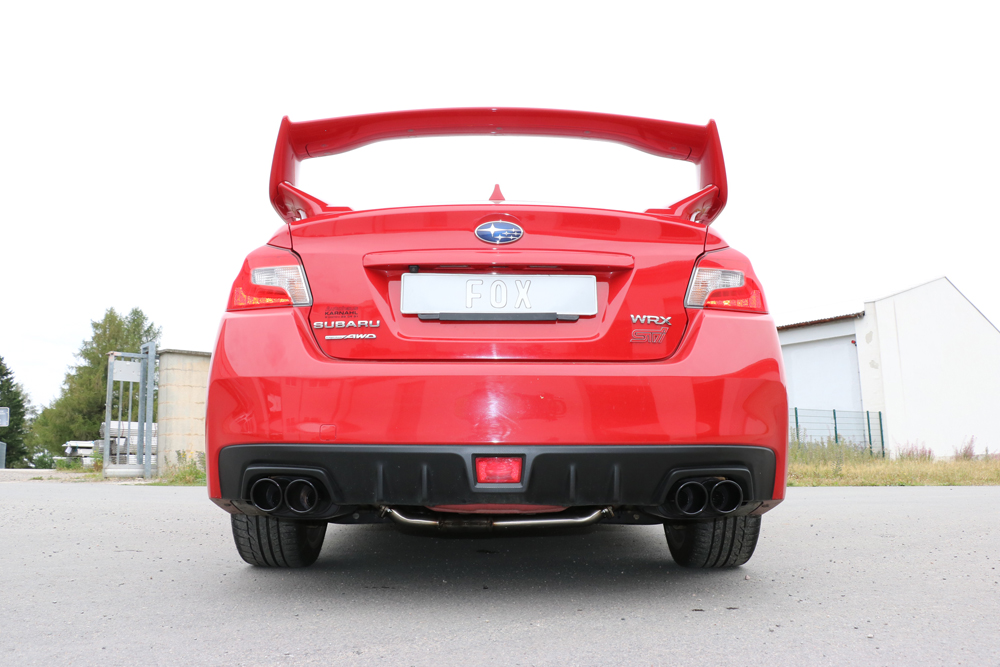 Subaru WRX - V1 - Stufenheck Endschalldämpfer rechts/links zweiflutig - 2x90 Typ 12 rechts/links schwarz emalliert Subaru WRX - V1 - Stufenheck Endschalldämpfer rechts/links zweiflutig - 2x90 Typ 12 rechts/links schwarz emalliert