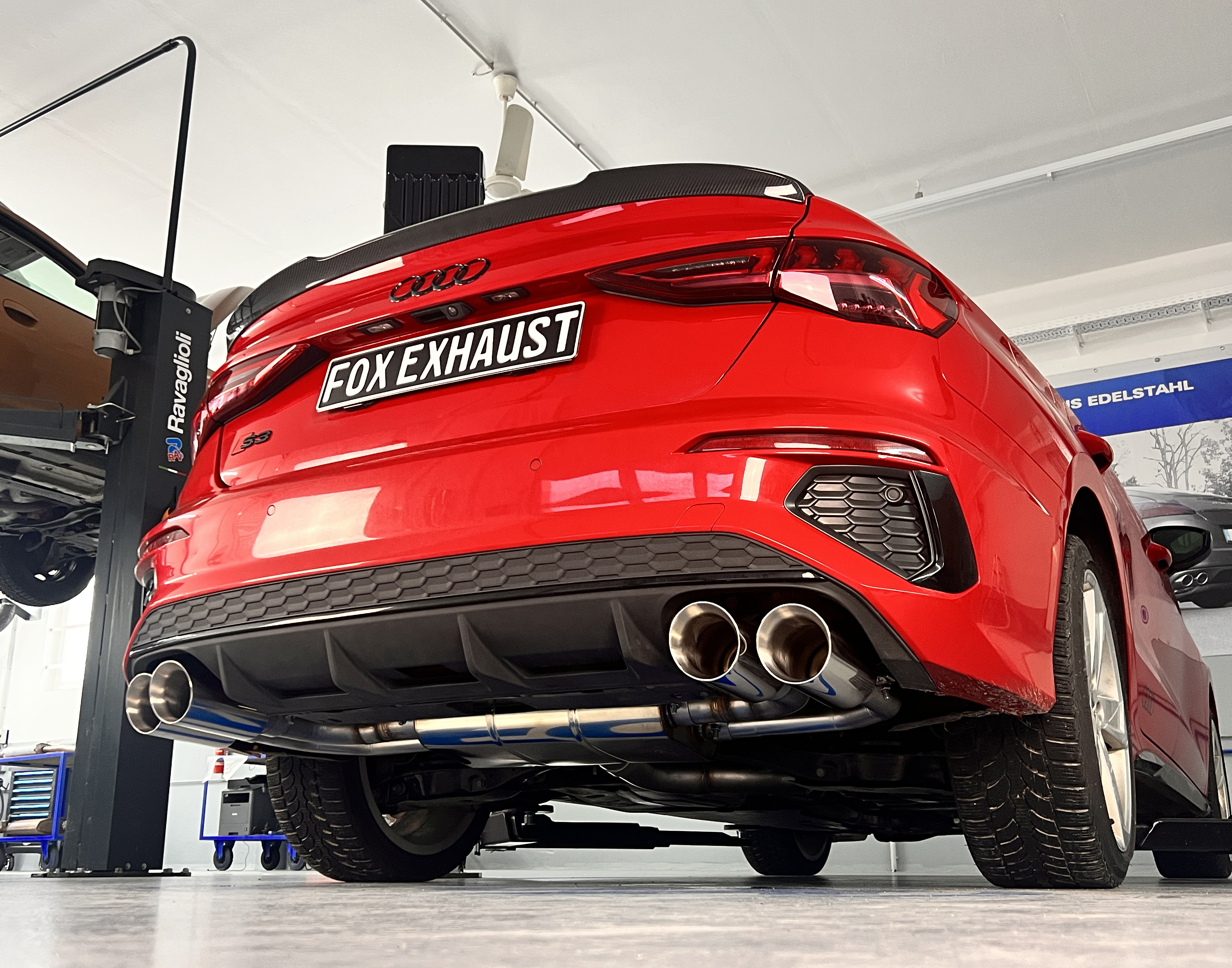 Audi S3 GY - Limousine Halbanlage ab OPF mit Abgasklappen - 2x100 Typ 25 rechts/links