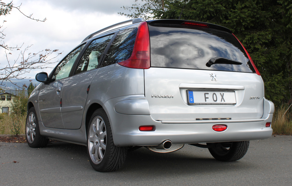 Peugeot 206 SW Endschalldämpfer - 106x71 Typ 32 Peugeot 206 SW Endschalldämpfer - 88x74 Typ 32