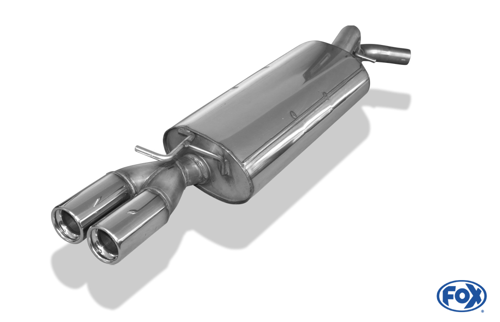 Audi A3 Typ 8L Endschalldämpfer Ø63,5mm - 2x76 Typ 13 VW Golf IV Endschalldämpfer Ø63,5 - 2x76 Typ 13