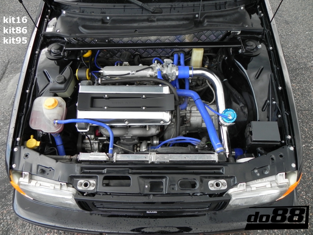do88-kit95b_4 SAAB 9000 Turbo 94-98 Kühlerschläuche Blau