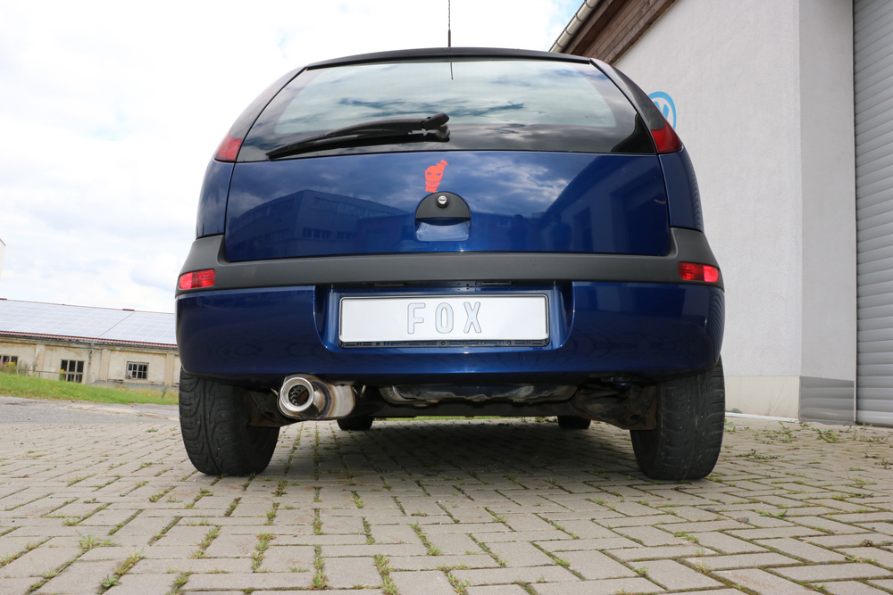 Opel Corsa C Endschalldämpfer - 1x90 Typ 13 Opel Corsa C Endschalldämpfer - 1x90 Typ 13