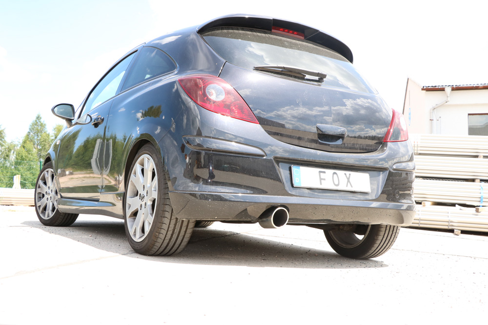 Opel Corsa D GSI Endschalldämpfer quer Ausgang einseitig - 1x100 Typ 16 Opel Corsa D GSI Endschalldämpfer quer Ausgang einseitig - 1x100 Typ 16