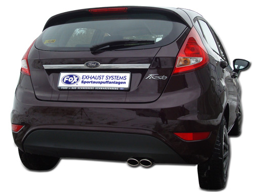 Ford Fiesta VII/ Fiesta VII Sport Endschalldämpfer - 2x86x54 Typ 32 Ford Fiesta VII/ Fiesta VII Sport - 1,0l Eco Boost 1,4l Endschalldämpfer - 2x86x54 Typ 32