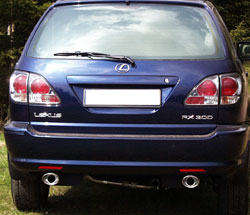 Lexus RX 300 - XU1 Endschalldämpfer Ausgang rechts/links - 115x85 Typ 33 rechts/links Lexus RX 300 - XU1 Endschalldämpfer Ausgang rechts/links - 115x85 Typ 33 rechts/links