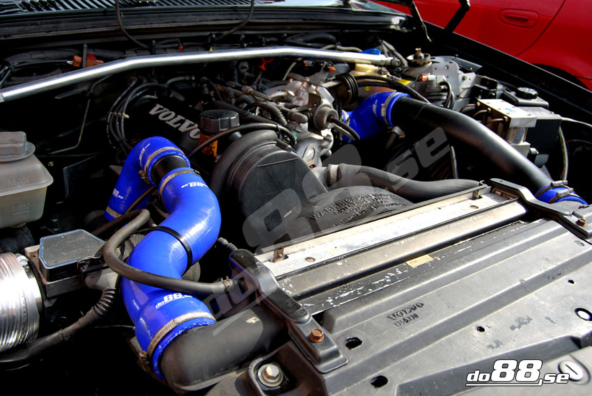 Volvo 700/900 Turbo (ohne Klimaanlage) Druckschläuchen Blau