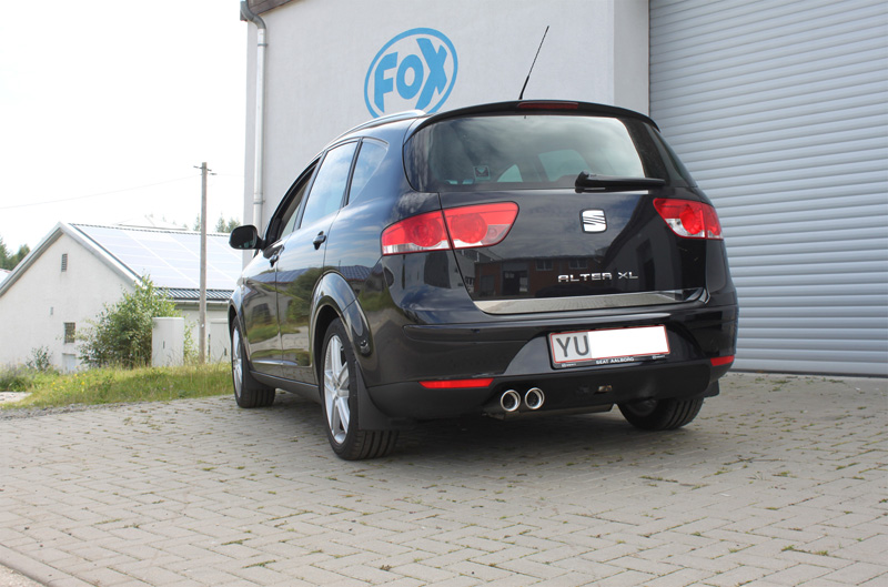 Seat Altea XL 5P - Frontantrieb Endschalldämpfer - 2x80 Typ 17 Seat Altea XL 5P - Frontantrieb Endschalldämpfer - 2x80 Typ 17