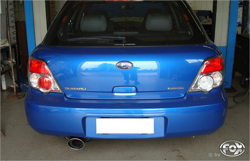 Subaru Impreza GD/ GG - Stufenheck/ Kombi Endschalldämpfer Ø63,5mm - 129x106 Typ 33 Subaru Impreza GD/ GG - Stufenheck/ Kombi Endschalldämpfer Ø63,5mm - 129x106 Typ 33