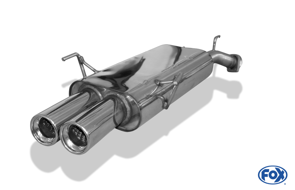 Opel Vectra B - Bj. 94`-9/99` Endschalldämpfer Ø55mm - 2x80 Typ 13 Opel Vectra B - Bj. 94`-9/99` Endschalldämpfer Ø55mm - 2x80 Typ 13