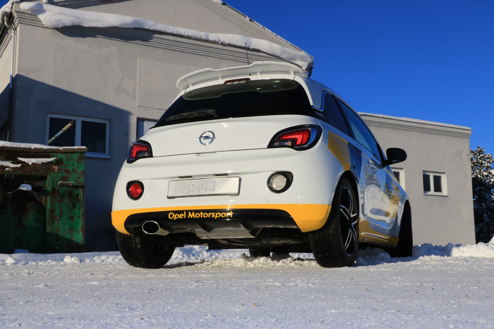 Opel Adam S Endschalldämpfer quer Ausgang links - 140x90 Typ 44 links