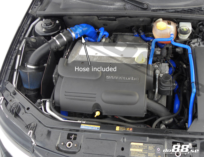 SAAB 9-3 2.0T 2003- Einlassschlauch Blau
