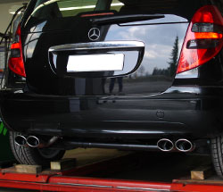 Mercedes A-Klasse W169 Endschalldämpfer Ausgang rechts/links - 2x106x71 Typ 32 rechts/links
