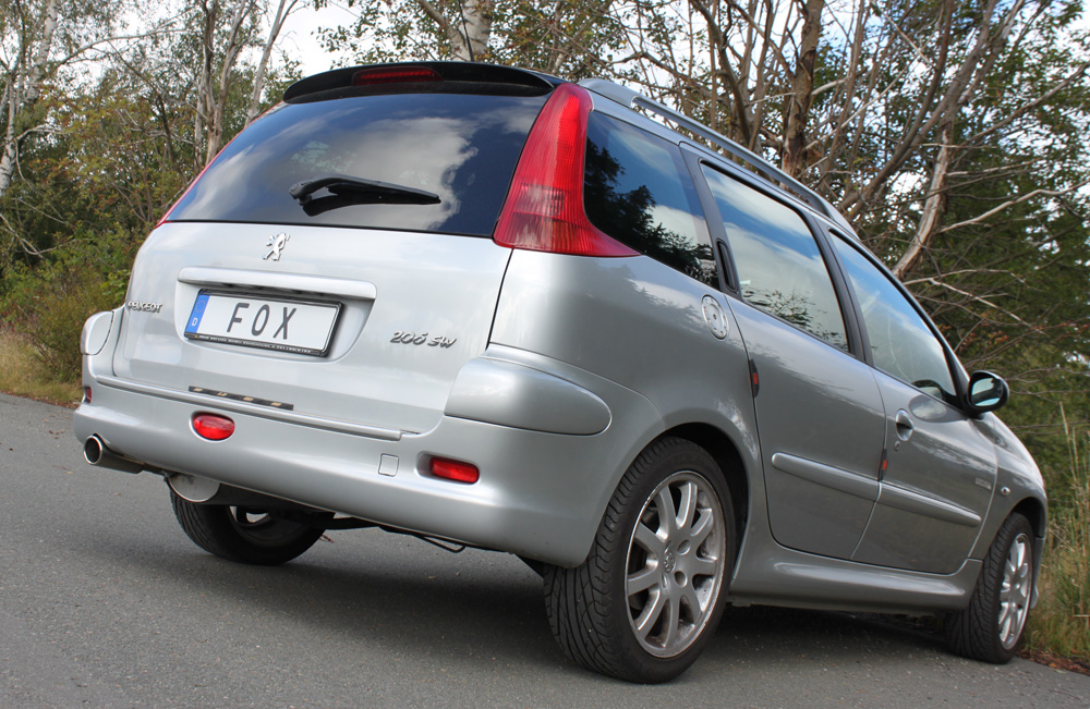 Peugeot 206 SW Endschalldämpfer - 106x71 Typ 32 Peugeot 206 SW Endschalldämpfer - 88x74 Typ 32