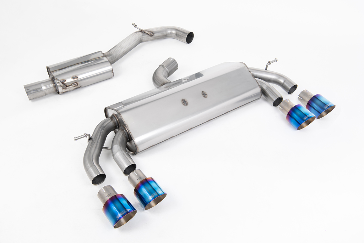 Volkswagen Golf Mk7.5 R 2.0 TSI 310PS (Non-GPF Equipped Models Only) - 76mm & EC Zulassung Systems Quad 100mm GT100