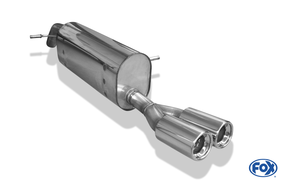 Peugeot 207 SW Endschalldämpfer einseitig - 2x80 Typ 13