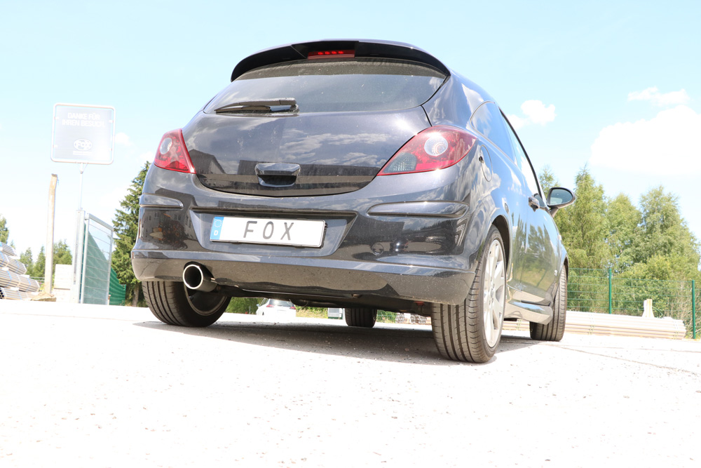Opel Corsa D GSI Endschalldämpfer quer Ausgang einseitig - 1x100 Typ 16