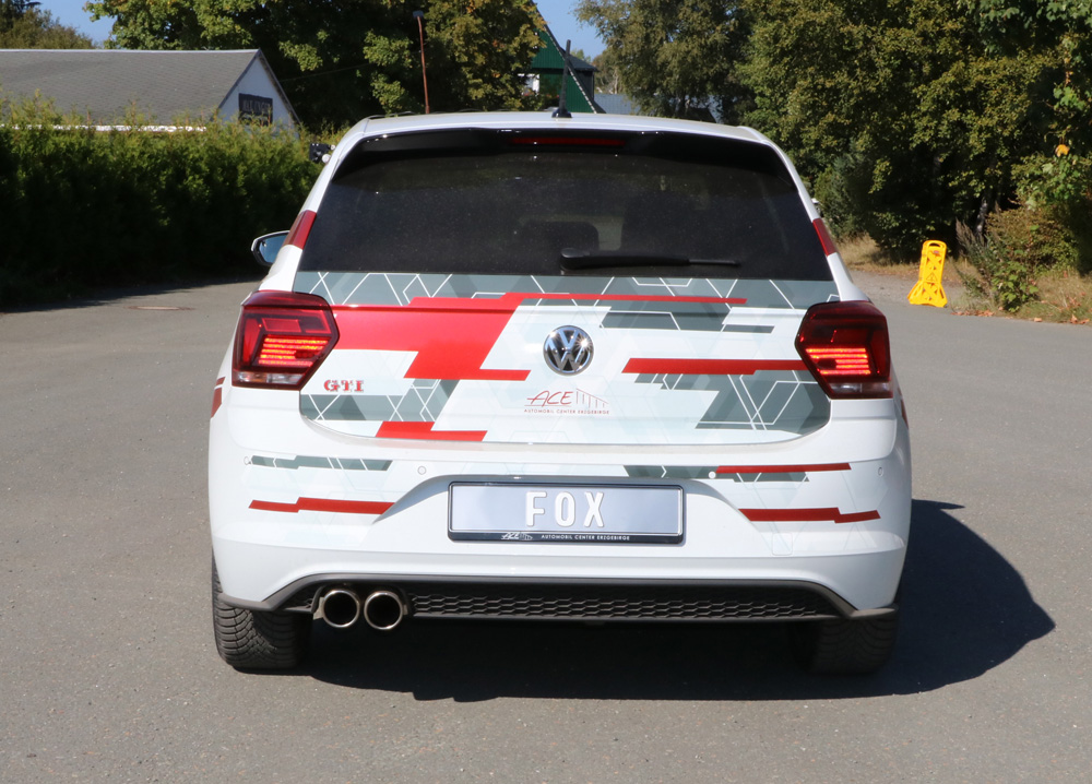 VW Polo AW1 GTI Endschalldämpfer - 2x90 Typ 16 VW Polo AW1 GTI Endschalldämpfer - 2x90 Typ 16