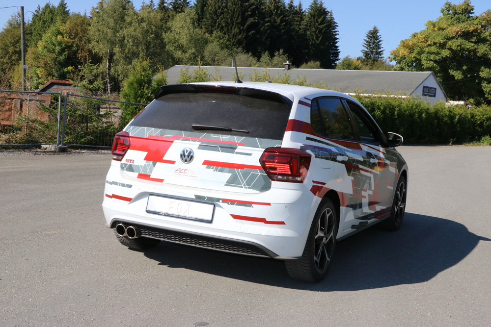VW Polo AW1 GTI Endschalldämpfer - 2x90 Typ 16 VW Polo AW1 GTI Endschalldämpfer - 2x90 Typ 16