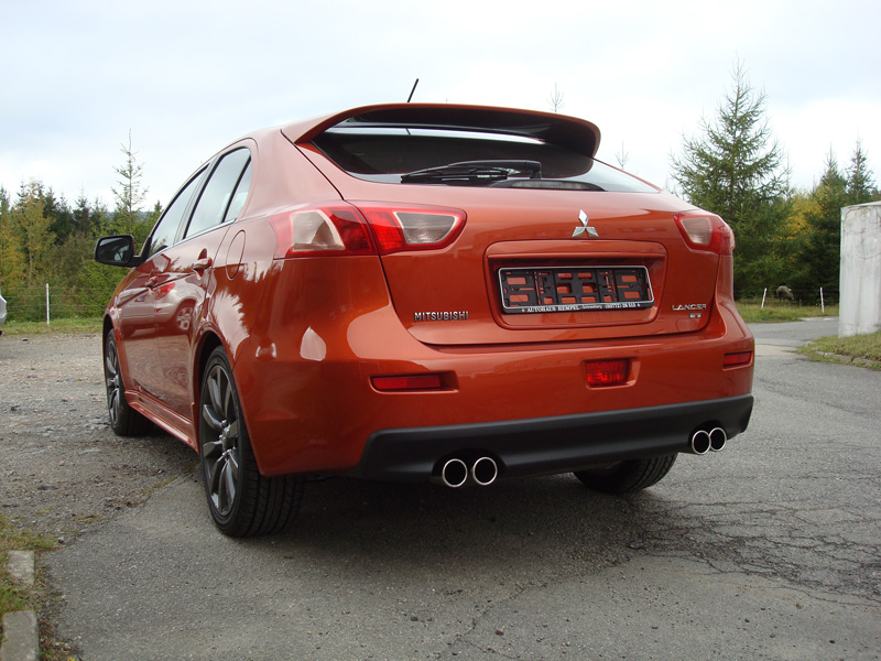 Mitsubishi Lancer Ralliart Endschalldämpfer Ausgang rechts/links - 2x76 Typ 12 rechts/links Mitsubishi Lancer Ralliart Endschalldämpfer Ausgang rechts/links - 2x76 Typ 12 rechts/links