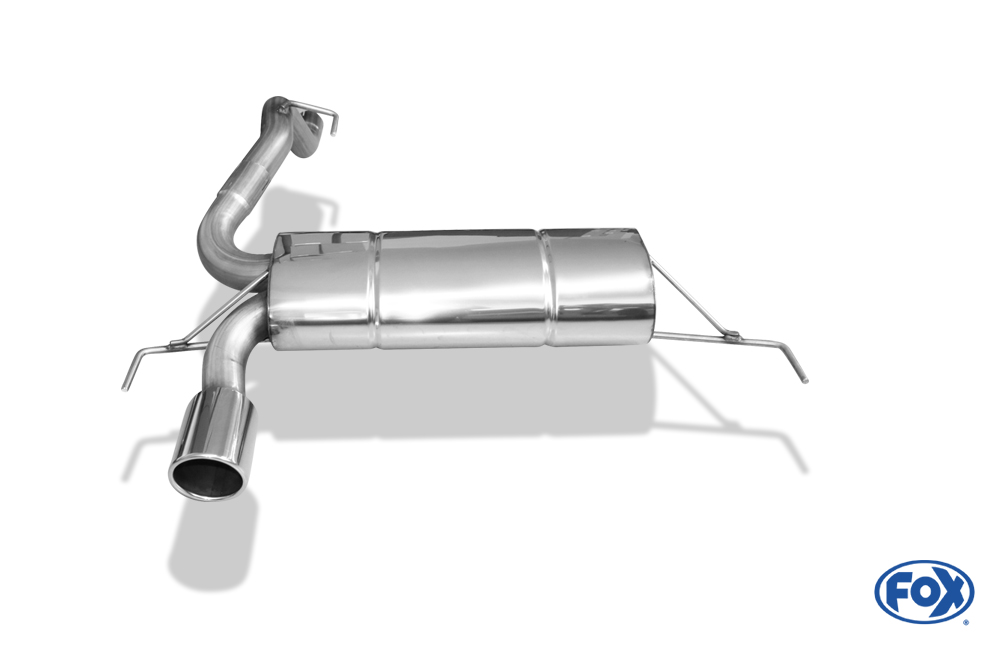 Opel Corsa D GSI Endschalldämpfer quer Ausgang einseitig - 1x100 Typ 16