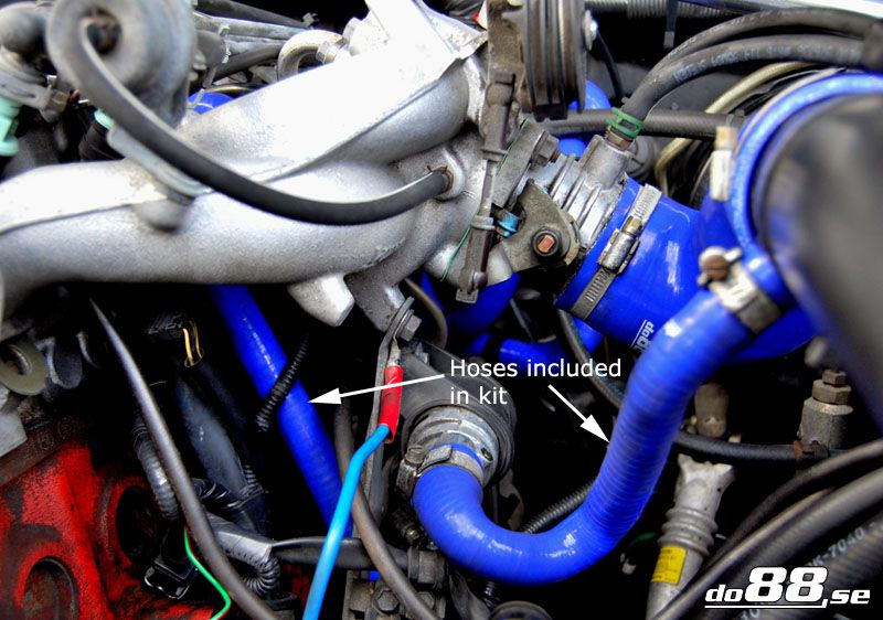 do88-kit35_2 Volvo 700/940 Turbo 90-98 Leerlaufreglerschlauch Blau