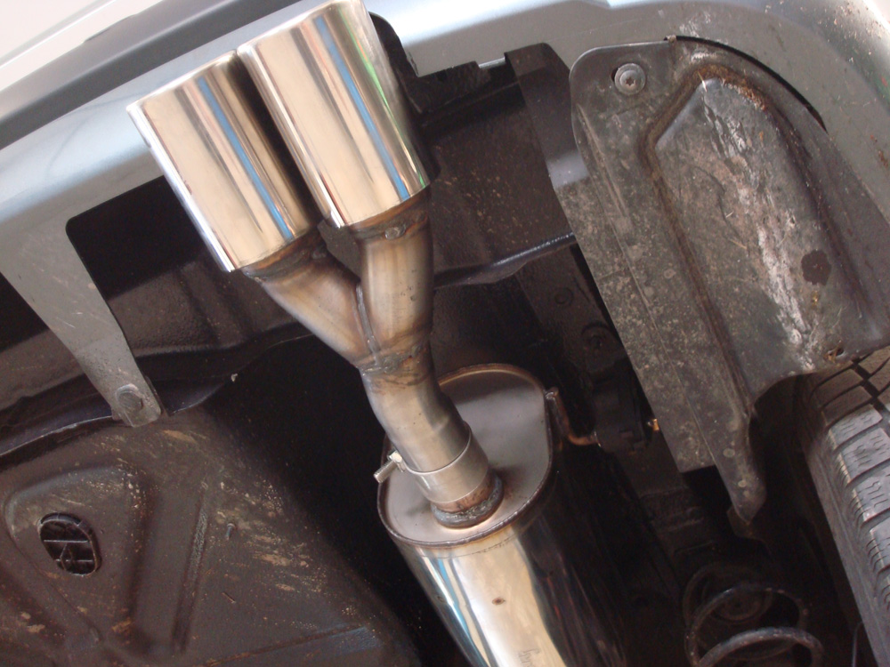 Peugeot 207 SW Endschalldämpfer einseitig - 2x80 Typ 13